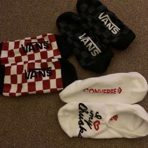 3 pair of no show designer socks.